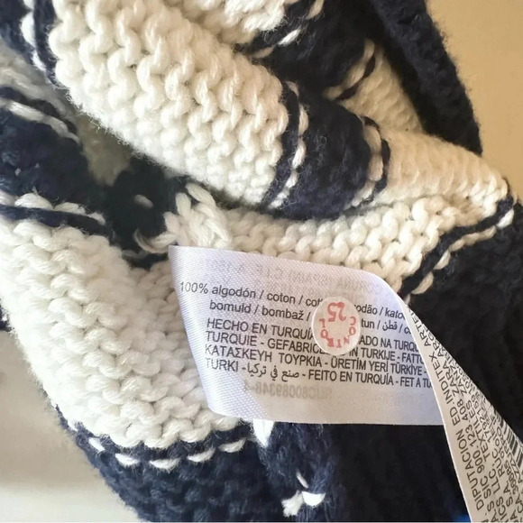 NWT Zara Striped Knit Cardigan Sweater Cropped V Neck Button Down - Picture 10 of 16